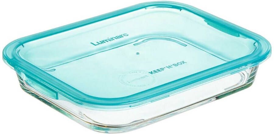 Luminarc Hermetische Lunchtrommel Keep'n Lagon Turkoois 1 5 L Glas (6 Stuks)