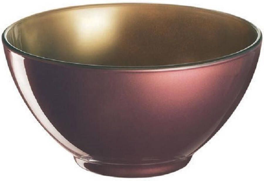 Luminarc Loft Abacco Bowl -50cl Goud-Paars Glas (set van 6) En Yourkitchen E-kookboek Heerlijke Smulrecepten