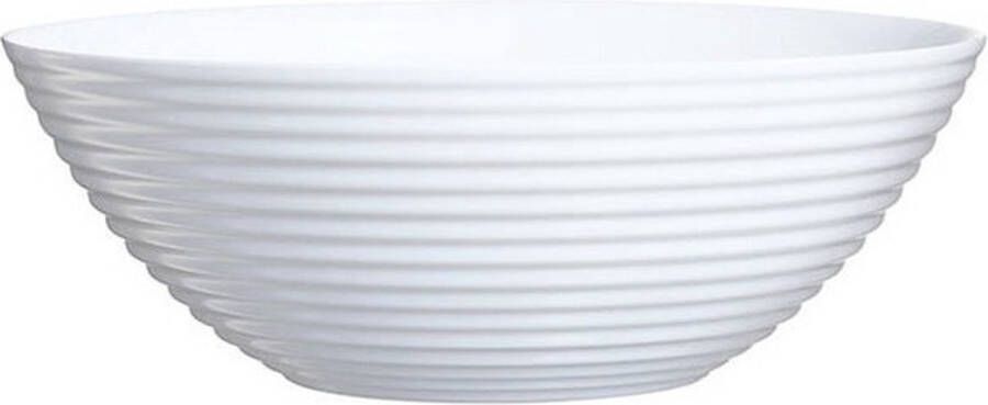 Luminarc Salade schaal slakom van wit glas 27 cm Schalen en kommen Keuken accessoires