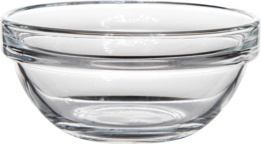 Luminarc Schaaltjes kommetjes set van 6x glas D10 x H5 cm snack of dessert schaaltjes
