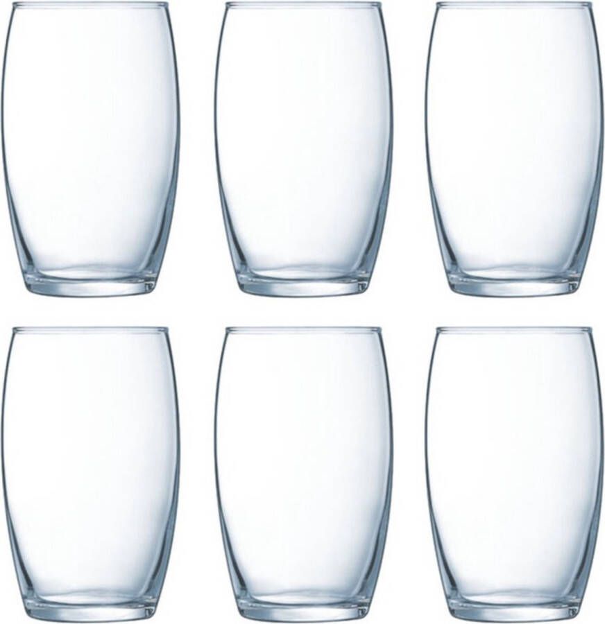 Luminarc Set van 18x stuks tumbler waterglazen 360 ml van glas Drinkglazen