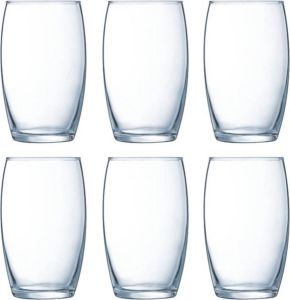 Luminarc Set van 6x stuks tumbler waterglazen 360 ml van glas Drinkglazen