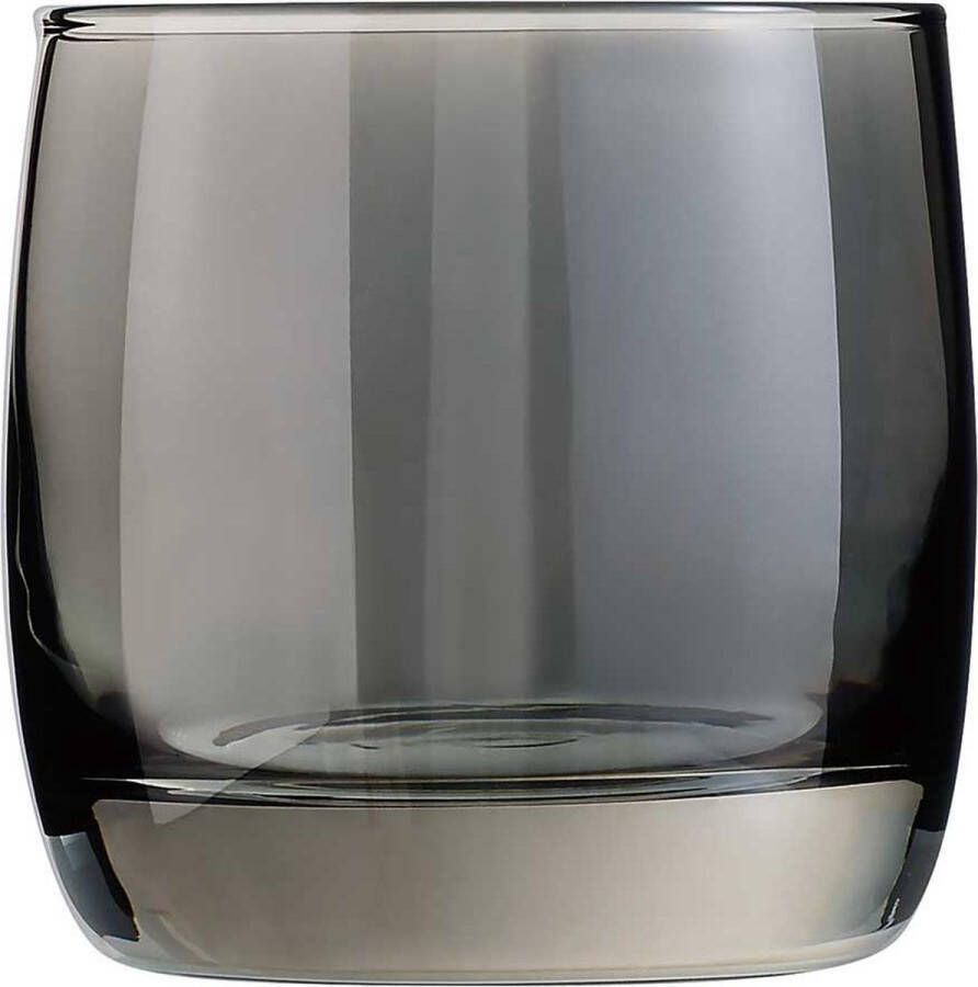 Luminarc Whisky tumbler glazen 4x transparant zwart- 300 ml Whiskeyglazen