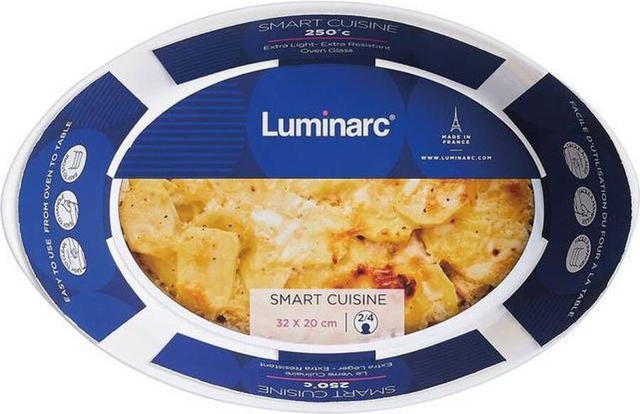 Luminarc Smart Cuisine Ovenschotel Wit 32x20cm Glas