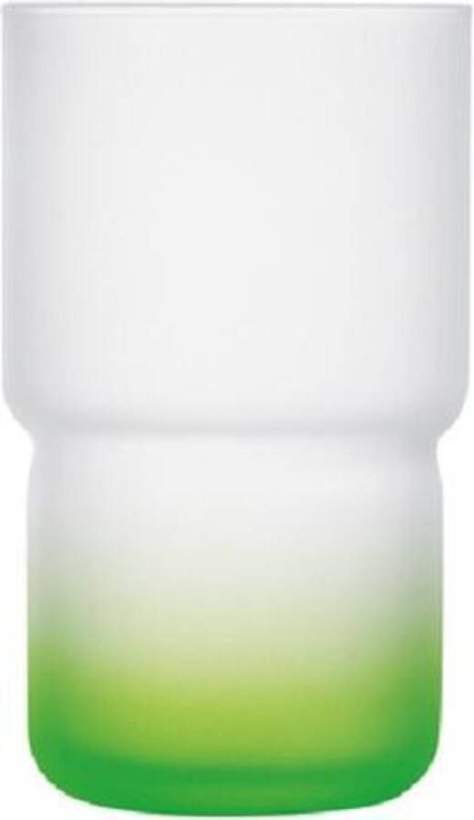 Luminarc Troubadour Waterglazen Frost-Groen 32cl (set van 6) En Yourkitchen E-kookboek Heerlijke Smulrecepten