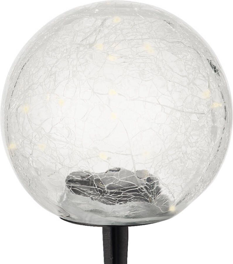 Lumineo LED solar crack glass ball