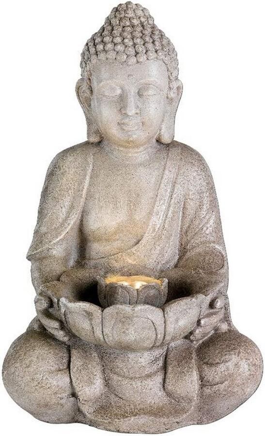 Lumineo Waterornament & Fontein Boeddha Led Klein 28x29 5x45cm