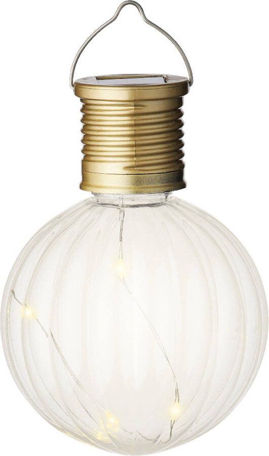 Lumineo Solar led hanglamp zonne-energie kunststof warm wit