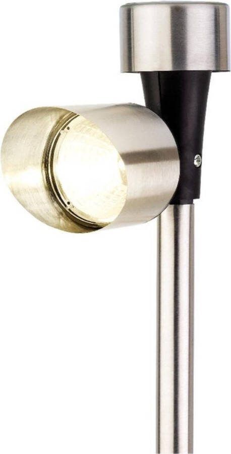 Lumineo Solar spotlight tuinpad verlichting op zonne-energie 23 cm Prikspots tuinverlichting