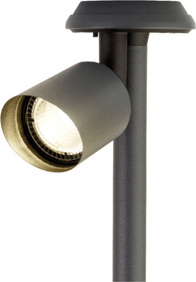 Lumineo Solar spotlight tuinpad verlichting op zonne-energie 25 cm Prikspots tuinverlichting