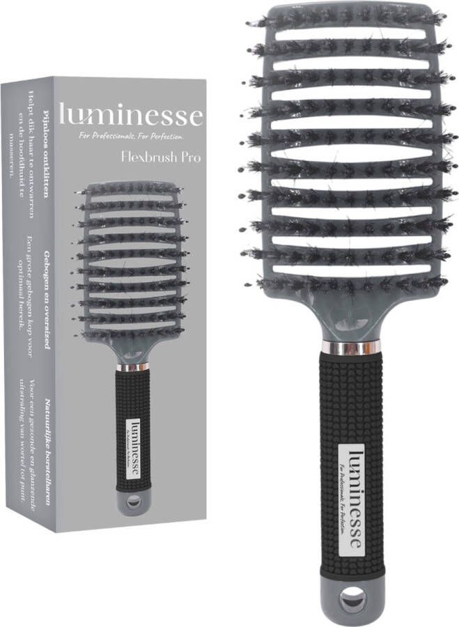 Luminesse Flexbrush Anti Klit Haarborstel Kappers Borstel Professionele Haarborstel Brush