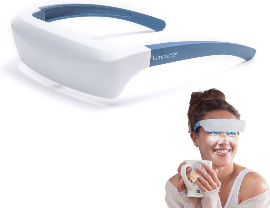 Luminette 2 (2024 editie met USB-C) Lichttherapiebril Daglichtlamp Comfortabele & Stijlvolle Lichttherapielamp Winterdepressie Veilig en Efficiënt Lichttherapie Vrij van Uv-straling Verbetert