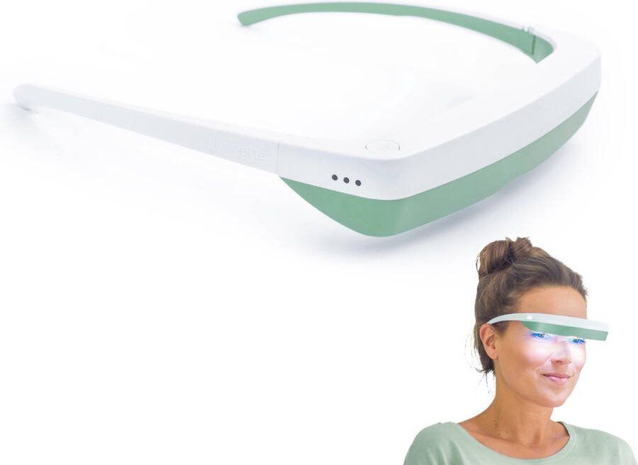 Luminette 3 Lichttherapiebril Daglichtlamp Comfortabele & Stijlvolle Lichttherapielamp Winterdepressie Veilig en Efficiënt Lichttherapie Vrij van Uv-straling Verbetert Slaapkwaliteit & Humeur