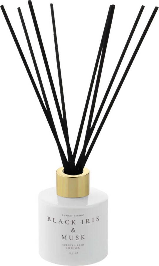 Lumini Studio Black Iris & Musk Fragrance Diffuser Geurstokjes