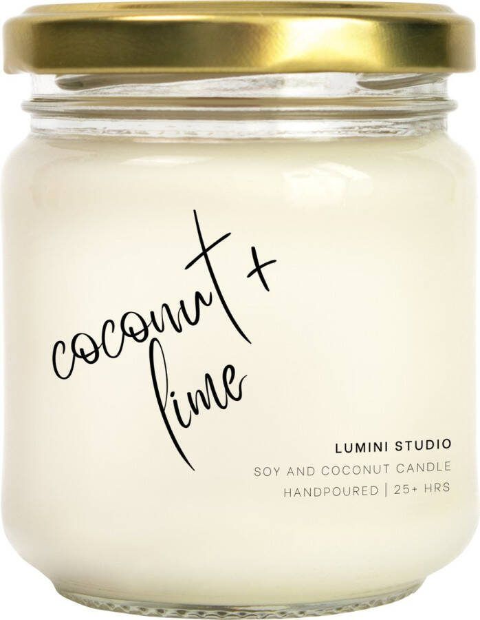 Lumini Studio Coconut Lime geurkaars Soja en kokos was Scented candle