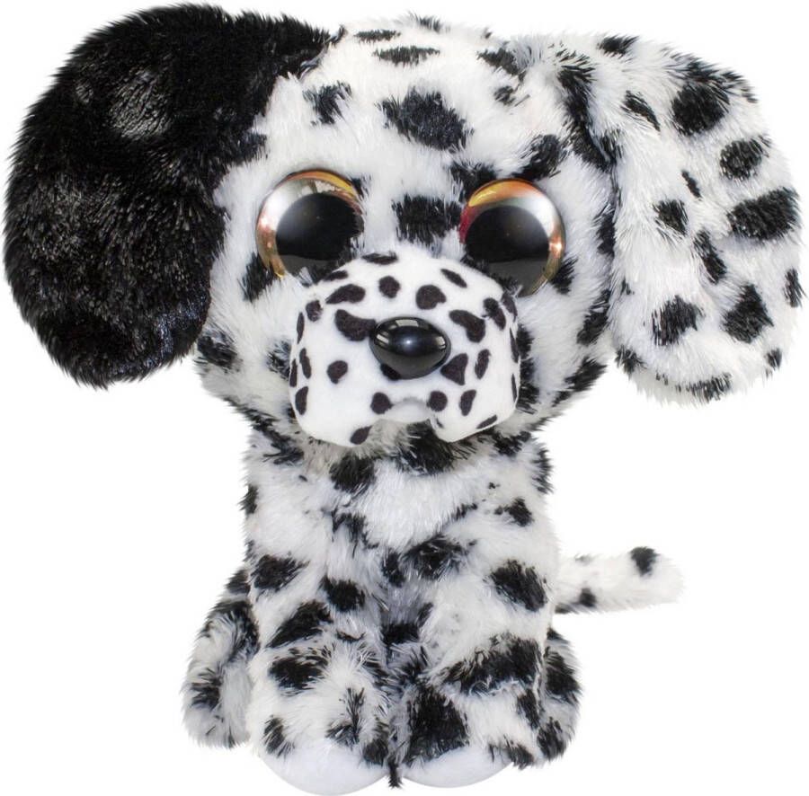 Lumo Stars knuffel Lumo Dalmatian Dog Lucky zwart wit 15 cm