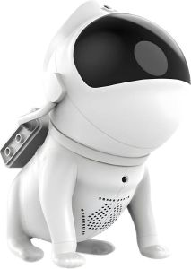 Lunastic Space Dog Sterrenhemel Bluetooth Sterren Projector met Smartphone App Sterrenhemel projector + extra USB sterrenhemel Galaxy Projector in vorm van hond Wit