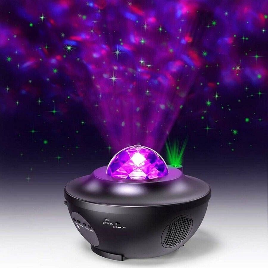 Lunastic Sterren Projector Zwart- Galaxy Projector Star Projector Sterrenhemel Bluetooth USB Muziek luisteren