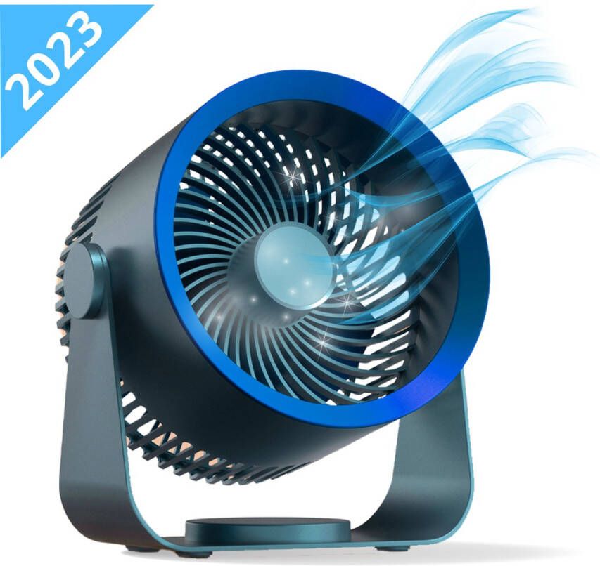 LunaVida 's Ventilator Tafelventilator Fan Draadloze ventilator Wandventilator Cooling fan 3 krachtige blaasstanden stil en geruisloos Draadloos New design 2023