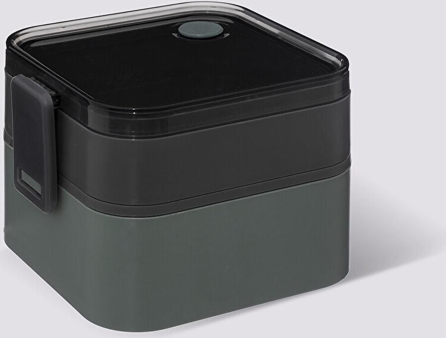 Lunch box Lunchbox 1500ml 16 x 14.20 x 11.60cm 2 compartimenten broodtrommel Lunchtrommel Lunchbox voor volwassenen School Lunchboxen Lunchbox KinderenBPA vrij! Groen