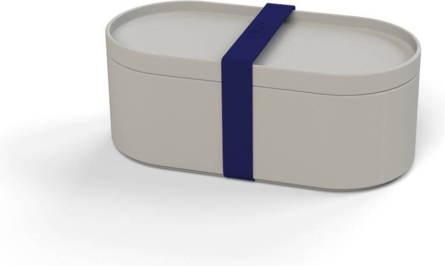 Lund London Bentobox grijs bamboe lunchbox