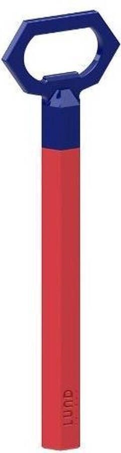 Lund Flesopener Skittle Barware 11 4 X 4 5 Cm Staal Blauw rood