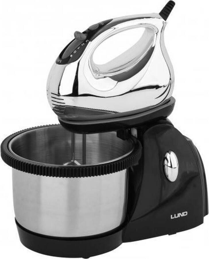 Lund Handmixer met RVS mengkom 3 snelheidsniveaus kom capaciteit: 3L 250W