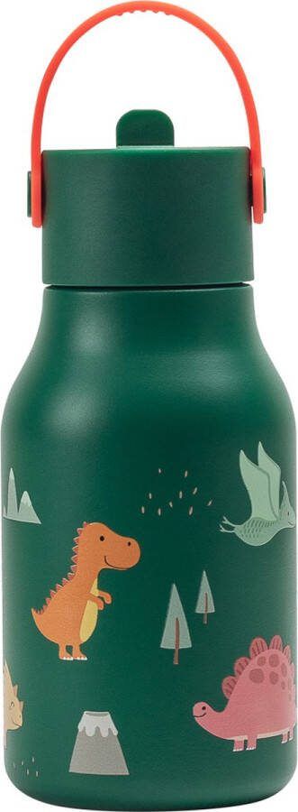 Lund London Little Lund| Drinkfles Waterfles Groen 400 ML