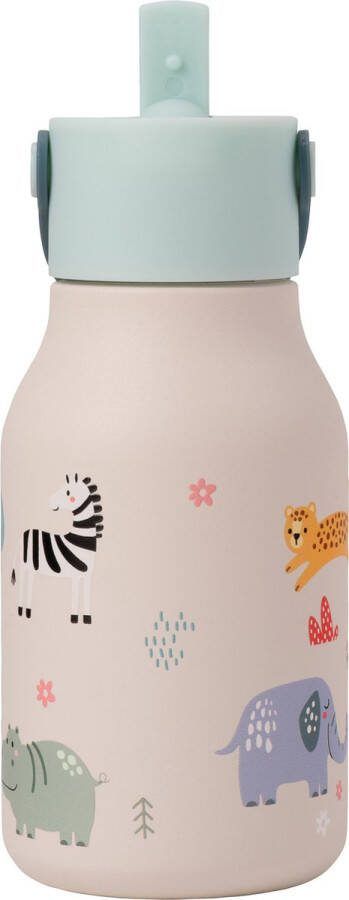 Lund London Little Lund Waterfles Drinkfles licht roze 400ML