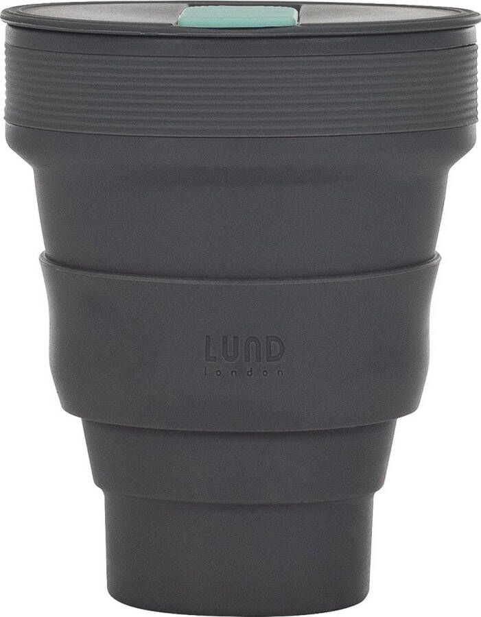 Lund London Opvouwbare Beker Koffiebeker To-Go Silicone 350 ML Grijs