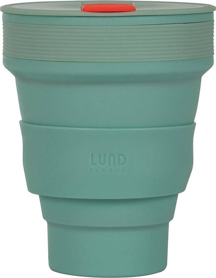 Lund London Opvouwbare beker Koffiebeker To-Go Silicone 350 ML Mint