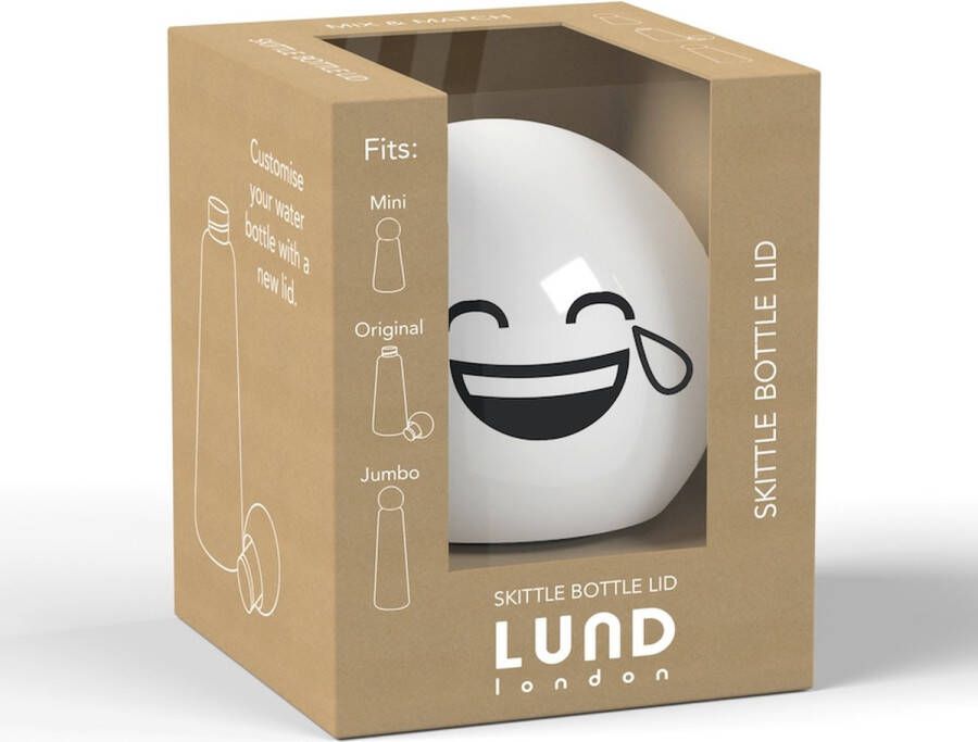 Lund London Skittle lach smiley drinkfles losse dop