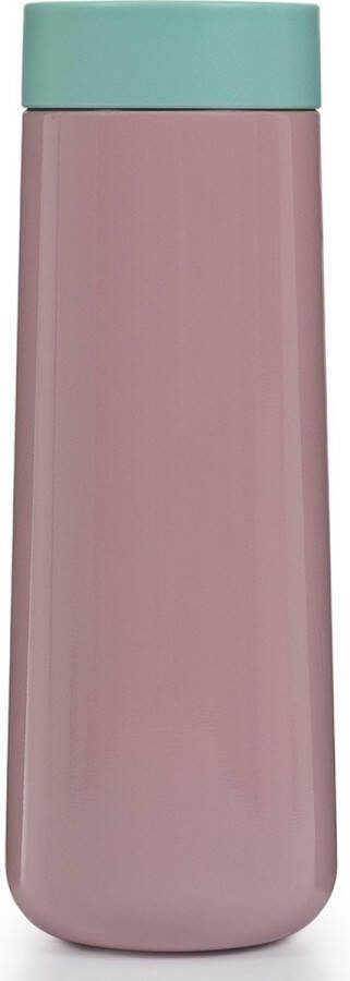 Lund London Travel Mug Thermosbeker 350 ml RVS Druksluiting Roze
