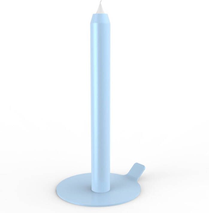 LUNEdot DesignNest Lunedot unieke kaarsenstandaard inclusief 3 kaarsen – licht blauw kaarsenhouder – kaarsen kandelaar