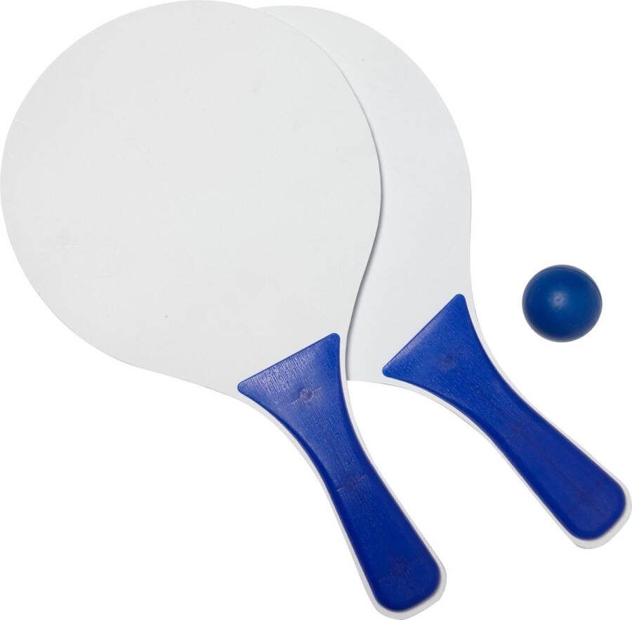 Lupine Beachball set hout strandspeelgoed strand tennis set Blauw
