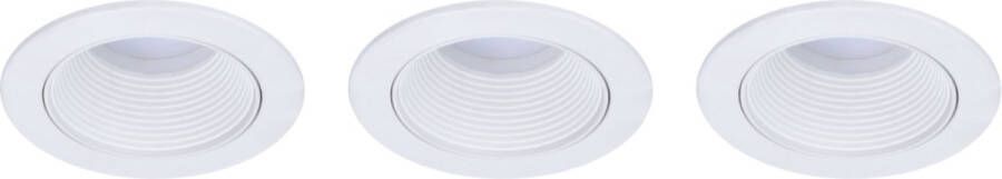 Lutec Connect Slimme Inbouwspot Altum Wit ⌀8 5cm Gu10 4 7w 3st.