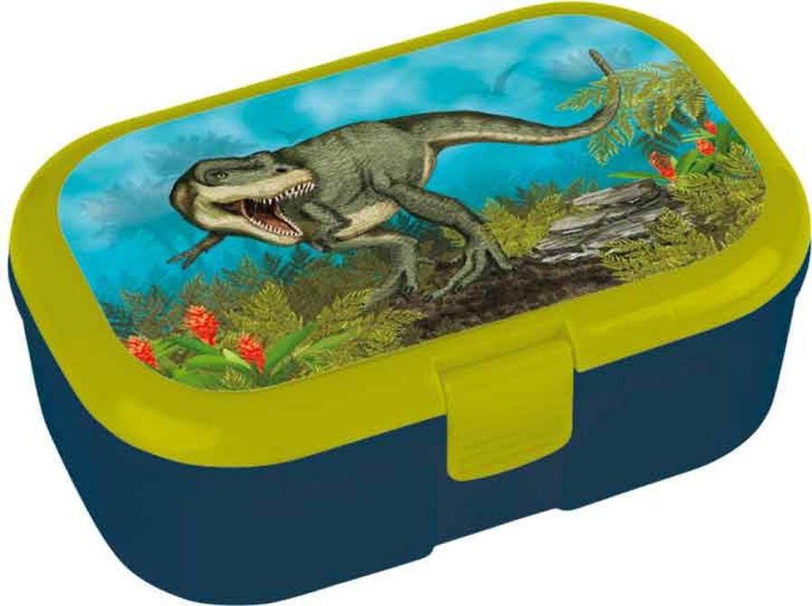 Lutz Mauder Dinosaurus Lunchbox broodtrommel T-rex blauw groen