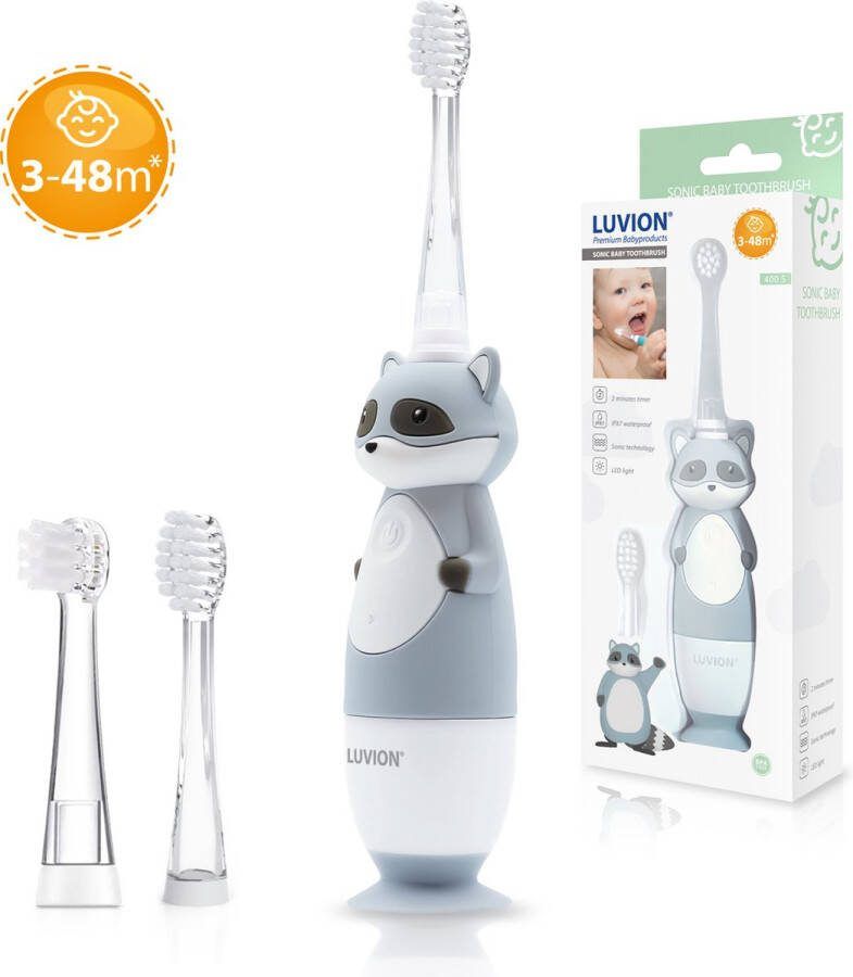 Luvion 400S Sonische Elektrische Tandenborstel voor Baby en Peuter 0 t m 4 Jaar Met Timer