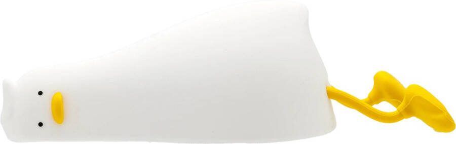 Luvy Liggende Eend – Nachtlamp Verlichting – Multicolor – Oplaadbaar – Met touch bediening en afstandsbediening – Kinderen