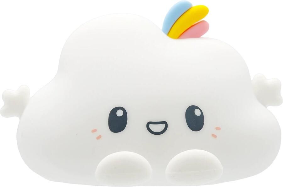 Luvy Wolk – Nachtlamp – Verlichting – Multicolor – Oplaadbaar – Met touch bediening en afstandsbediening – Kinderen