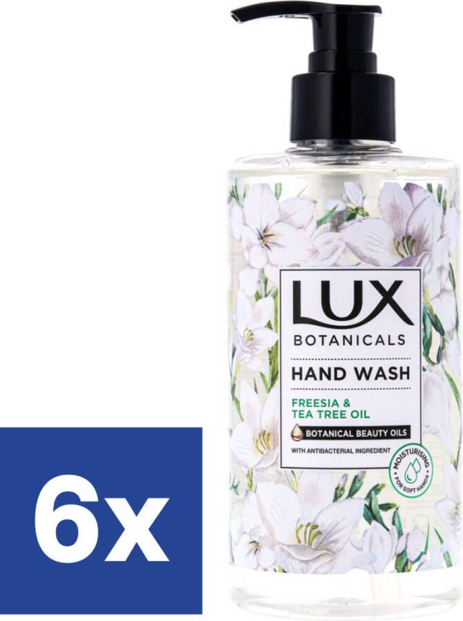 LUX. Lux Botanicals Freesia & Tea Tree Oil Handzeep 6 x 400 ml