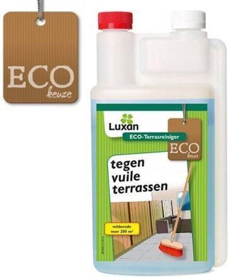 Luxan -Eco Bio Terrasreiniger 1000 ml. Tegen Onkruid Mos en Aanslag