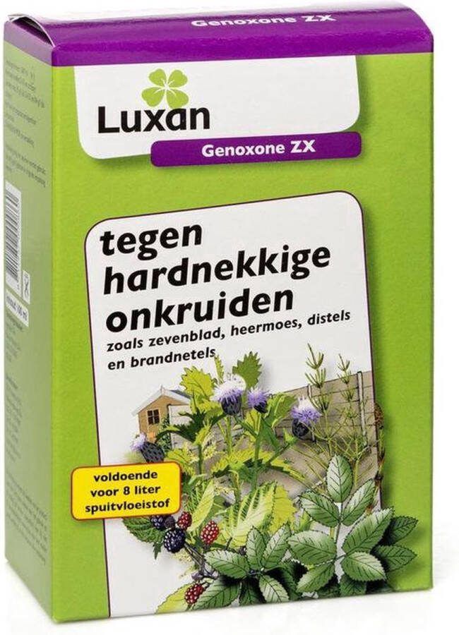 Luxan Genoxone Onkruidbestrijding Voor Gazon 100 ml Voor Tegen Heermoes Klaver Distels Zevenblad Paardenbloemen En Struikgewassen