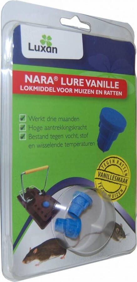 Luxan Nara Lure lokmiddel voor muizen en ratten blister 2 stuks