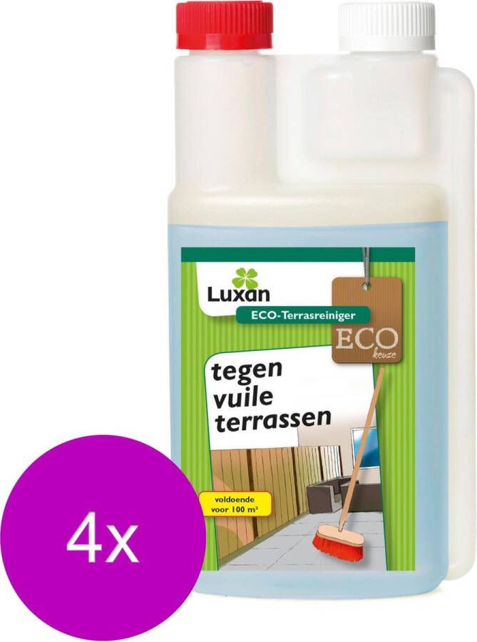 Luxan Terrasreiniger Concentraat Algen- Mosbestrijding 4 x 500 ml