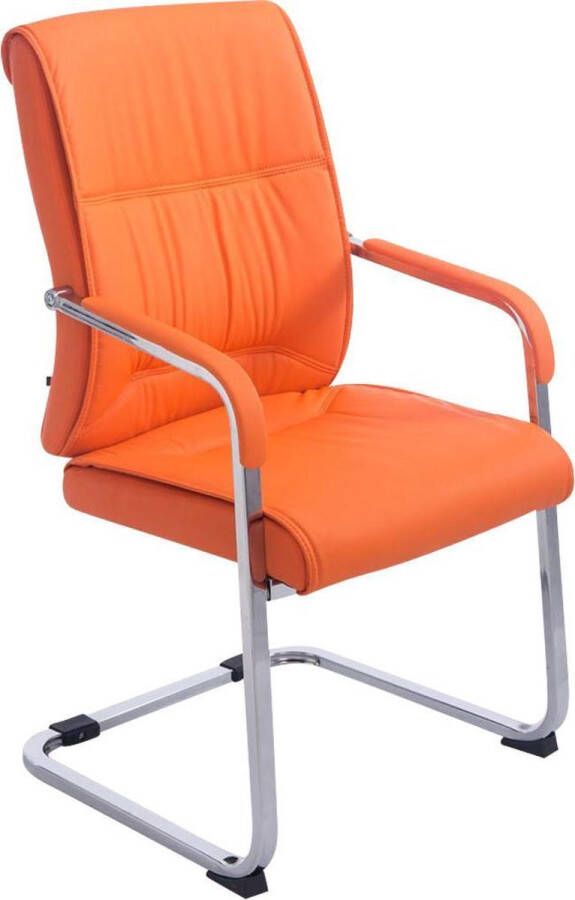 Luxe Comfort Bureaustoel Ergonomische bureaustoel Modern Armleuning Kunstleer Oranje 51x58x102 cm