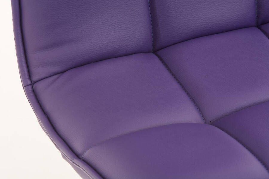 Luxe Comfort Bureaustoel Stoel Design In hoogte verstelbaar Kunstleer Paars 57x57x106 cm