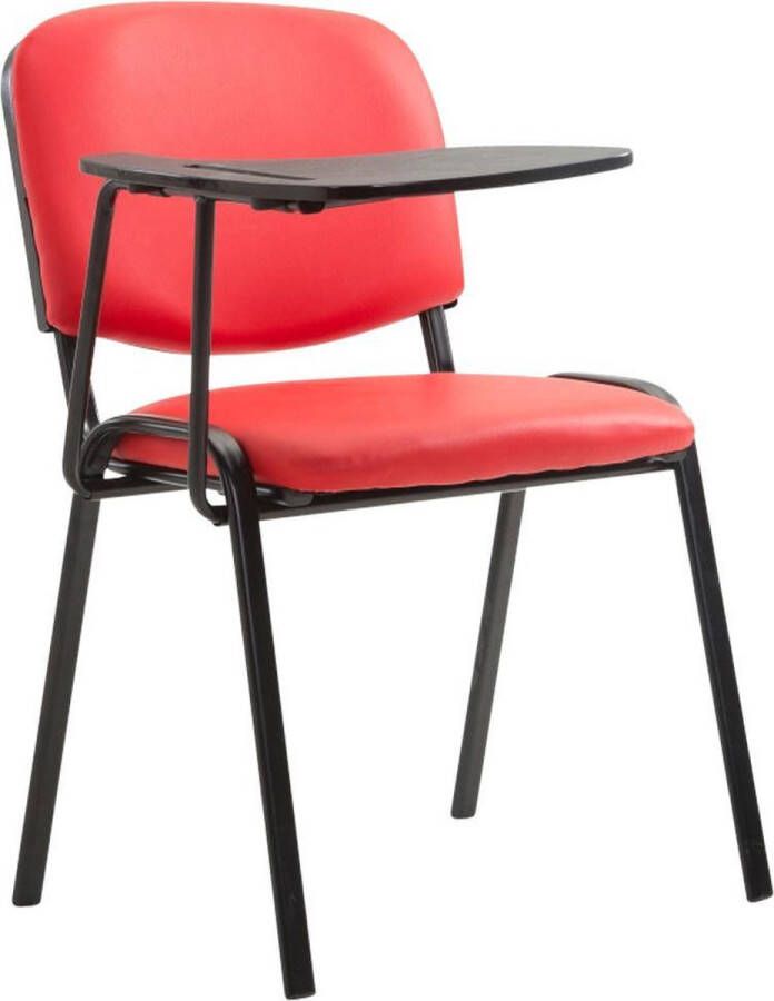 Luxe Comfort Kunstlederen stoel Bureau Klaptafel Handig Kunstleer Rood