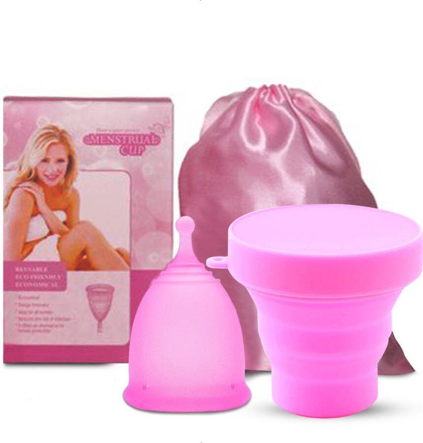 Luxegoed Menstruatiedisc Menstruatiecup Sterilisator Menstruatiecups Large Roze