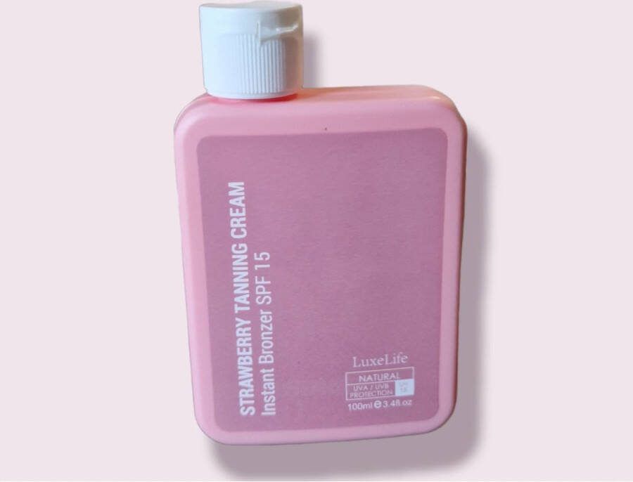 LuxeLife EXTREME TANNING CREME NIEUW SPF 15 AARDBEI Extreme Tanning BALI BODY ||NIEUWE GEUREN| Tanning butter| Snelbruiner| Zonnebank creme Sneller bruin Zonnecreme Zonnebrand| Snel bruiner